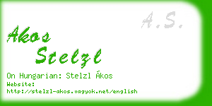 akos stelzl business card